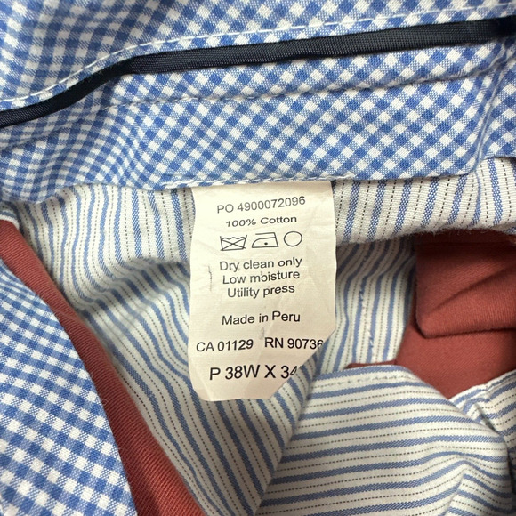 Psycho Bunny Golf Pants 38‎ x 34* Coral Orange Casual Fun Outdoor 38x29* - Picture 3 of 13